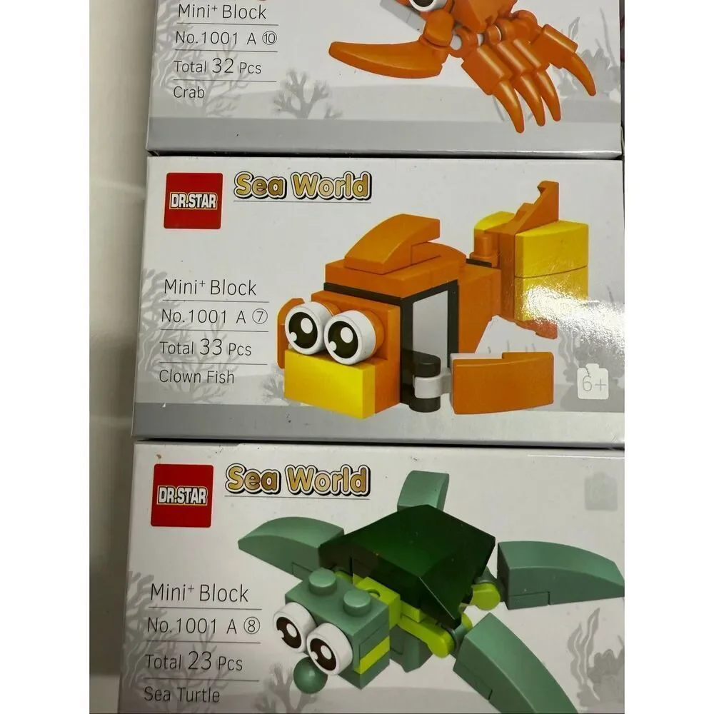DR STAR DIY Sea World Mini Blocks 12 pcs Set